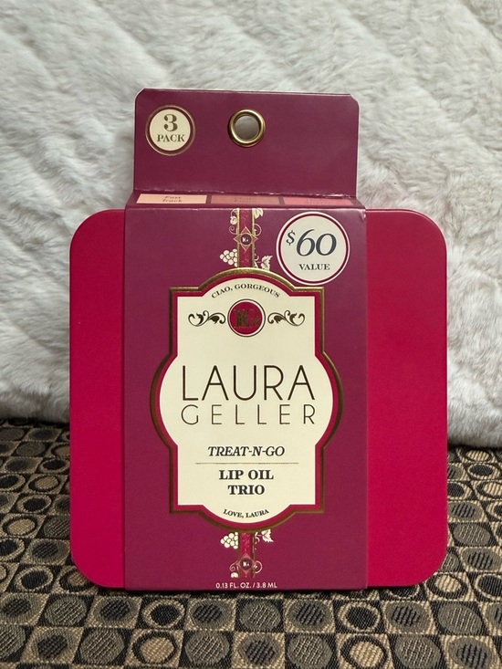 Laura Geller Other - Laura Geller Lip Oil Trio in Pink Tin